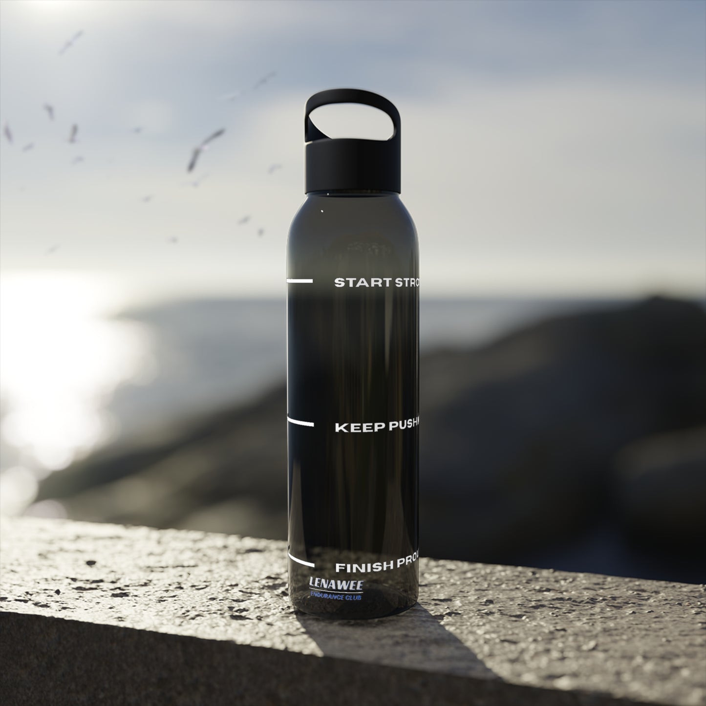 “Fill. Fuel. Finish.” Hydration Bottle