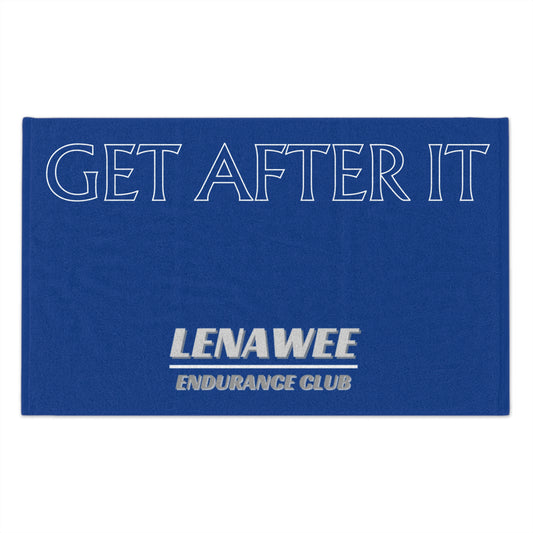 “Get After It” Gym Towel – Lenawee Endurance Edition